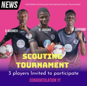 3 PLAYERS PARTICIPATES IN UNIVERSAL SOCCER TOURNAMENT 2ND EDITION